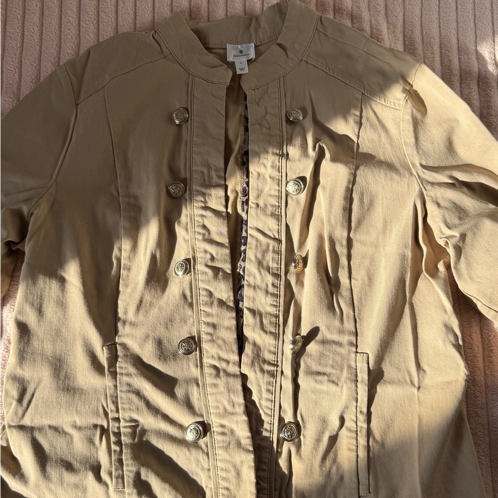 Dress Barn Women's Utility Jacket in Tan
